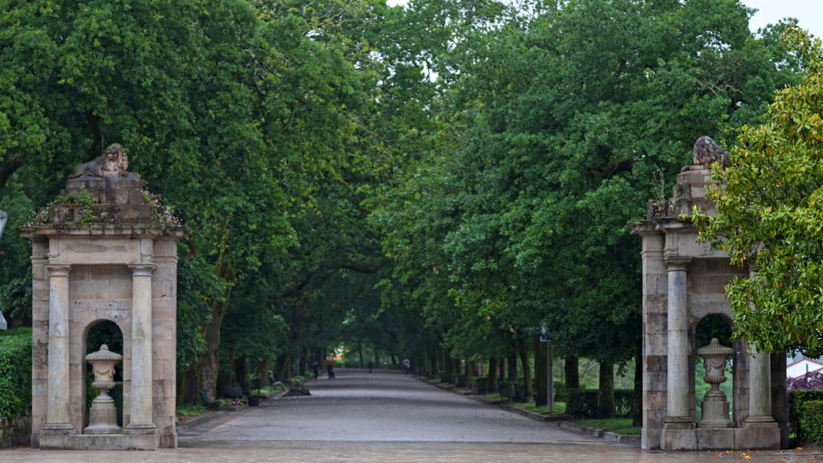 Parque de la Alameda en Santiago de Compostela